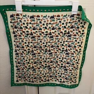 Leo Narducci Square scarf with tiny homes